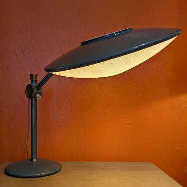 1960s desk lamp by dazor in pale green finish (MCE-7116)