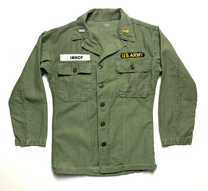 Vintage 1940s/1950s OG-107 Type 1 US Army Utility Shirt ~ size