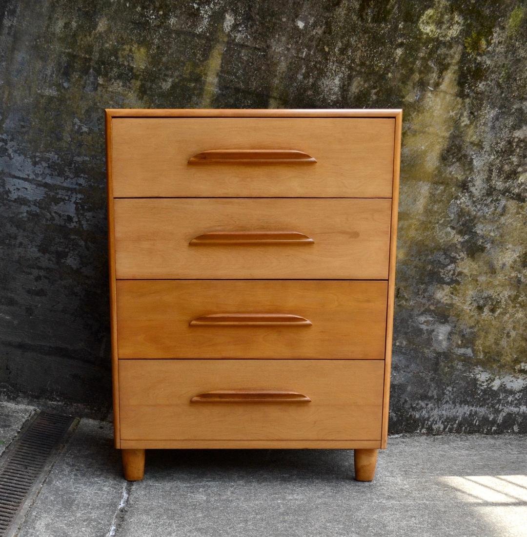 Vintage Heywood Wakefield Highboy Dresser Ross Design Company Hampton, VA