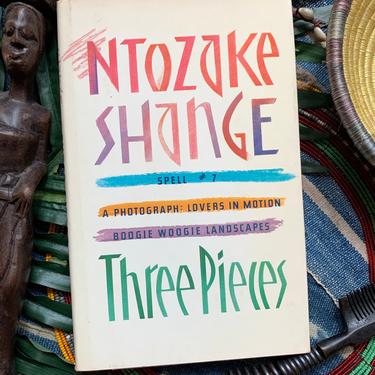 Vintage Hardcover “Three Pieces” by Ntozake Shange (1981)