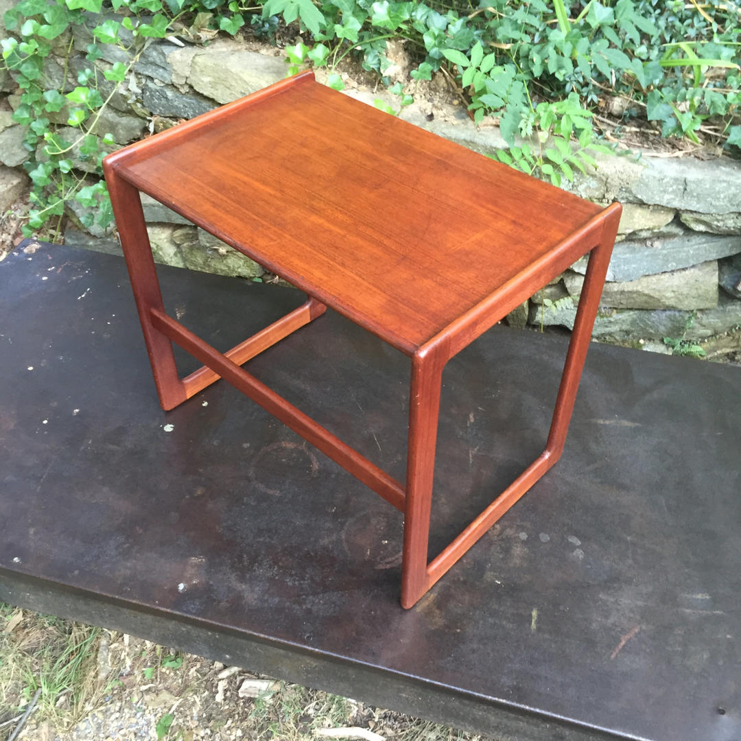 Danish Teak TV Tray Side Nesting Table Cabin Modernist Takoma Park, MD