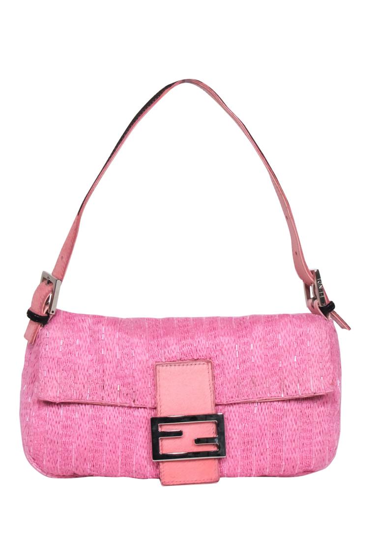 Vintage Fendi Baby Pink Beaded Baguette Bag – Treasures of NYC