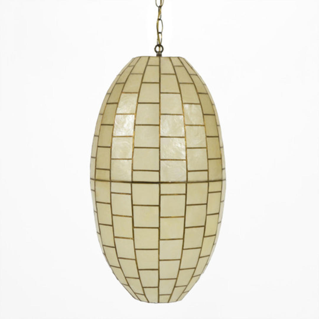 Capiz Shell Pendant Lamp Pegboard Modern Highland, IN