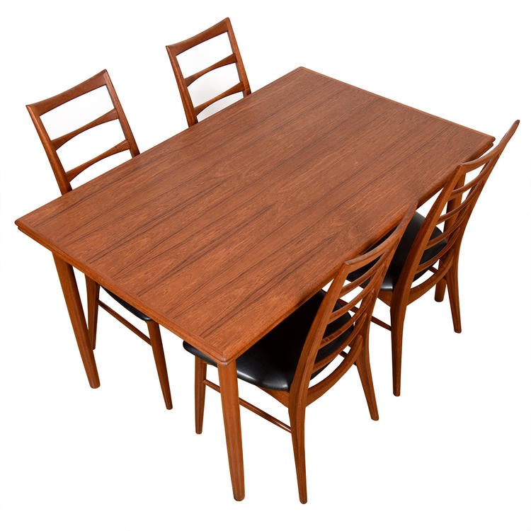 Expanding Danish Modern Teak Dining Table