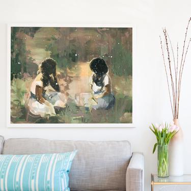 These Days . extra large wall art . horizontal giclee art print 