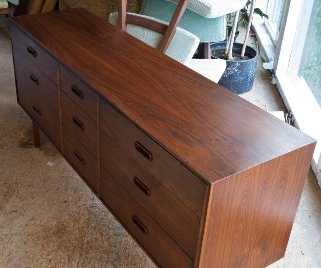 Vintage 1960s Dark Walnut 9 Drawer Dresser Mid Century By Brainwashington From Brain Washington Of Silver Spring Md