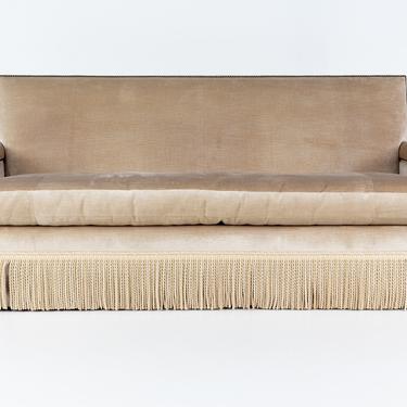 Baker Furniture Contemporary Velvet Sofa 