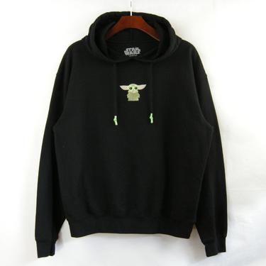 Embroidered Yoda Pullover Hoody