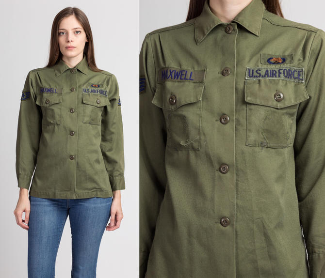 Vintage 70s 80s US Air Force Patch Shirt - Extra | Flying