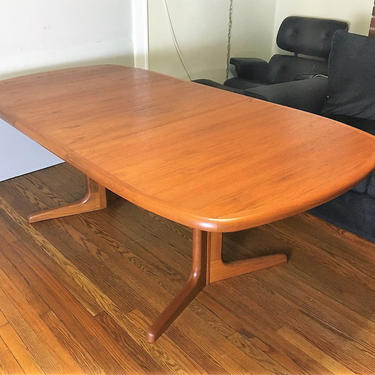 Danish Modern Dyrlund Teak 10 Seat 99.5" Dining Table (Purevintagenyc) 