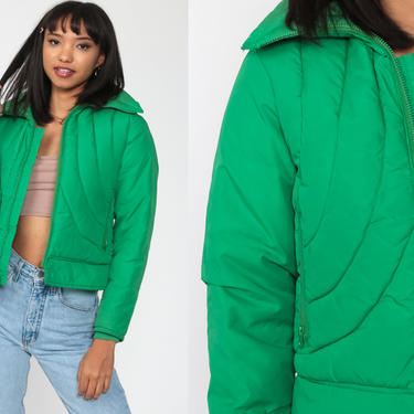 kelly green ski jacket