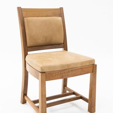 Walnut & Leather Dining Chair 
