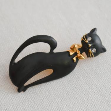 Vintage Black Cat Brooch 