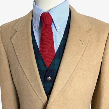 Vintage 1970s PENDLETON Camel Hair Western Blazer ~ size 38 ~ jacket / sport coat ~ 