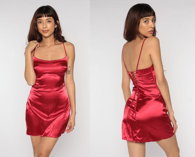 Red Party Dress Y2K Club Dress 00s Mini Dress | Shop Exile