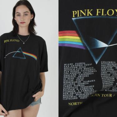 Pink Floyd 1994 T Shirt / Vintage 90s Brockum Brand Tee / Dark Side of The Moon / North American Band Rock Tee Unisex Mens Large XL 