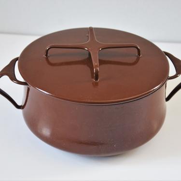 Vintage Brown Dansk Kobenstyle 2 Quart Pot with Lid, Designed by Jens Quistgaard 