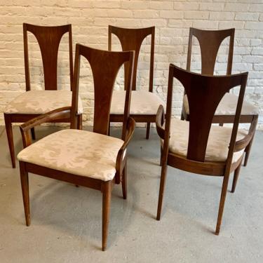 Mid Century MODERN BROYHILL Sculptra DINING Chairs, Set of 5 
