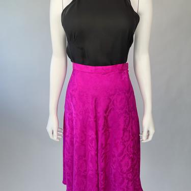 Hot Pink Silk Skirt | Prototype Vintage | Austin, TX