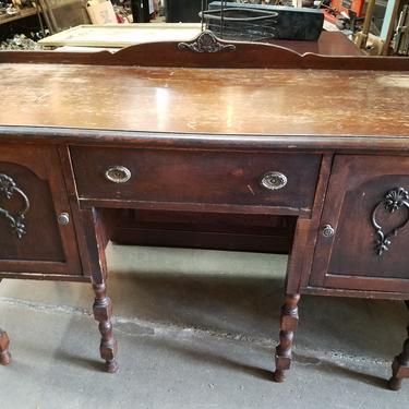 Antique wood desk 48.25 x 33.5 x 20