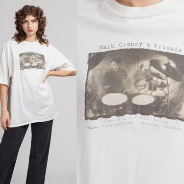 1997 Mark Craney & Friends T Shirt - Men's XL | 90s Graphic Jazz Rock Drummer Band Tee 