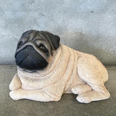 Life Size Pug Dog Statue Figure
