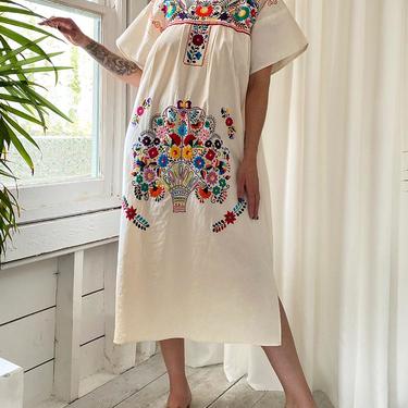 70s Mexican Embroidered Dress