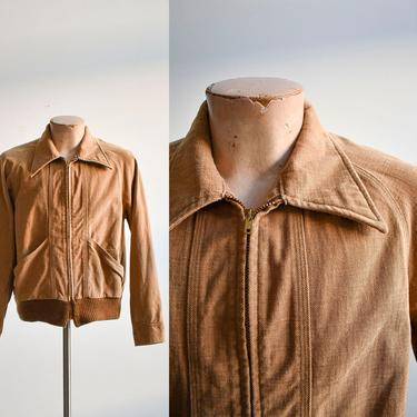 Vintage Brown Lee Zip Up Jacket 