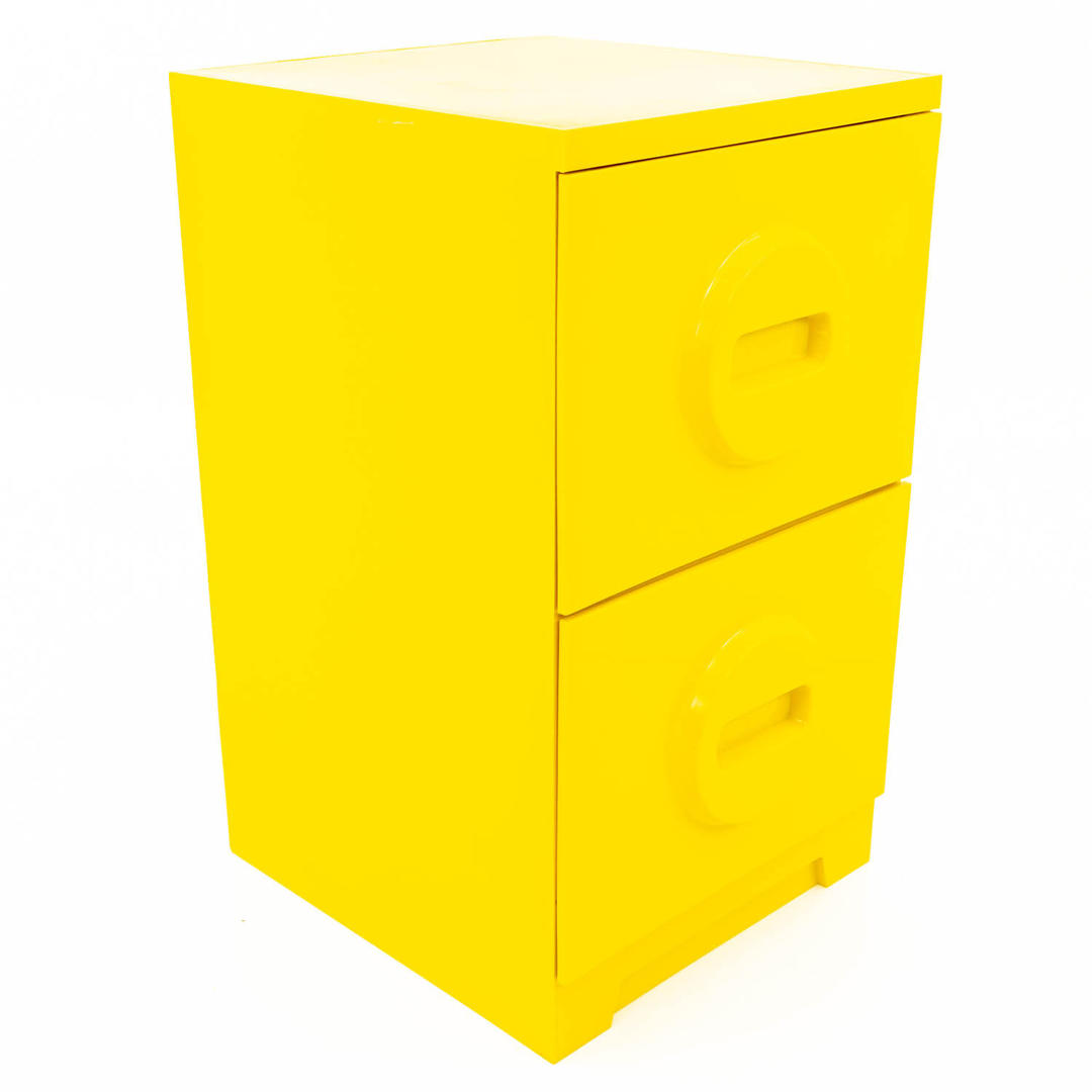 Mid Century Yellow Plastic Akro-Mils Storage Filing ...