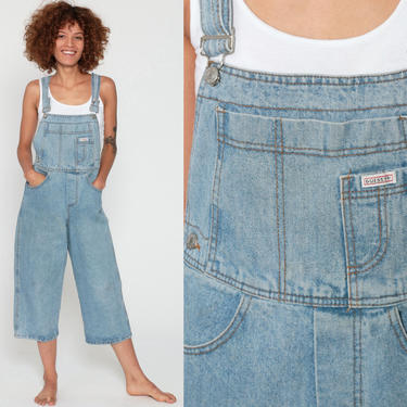 Guess Overalls xxs 90s Denim Cropped Capri Overalls | Shop Exile