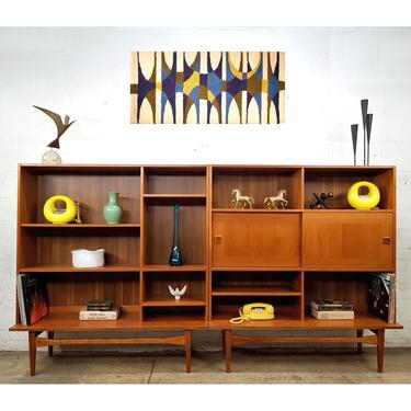 Slim Slick Danish Modern MCM Wall Units Shelf