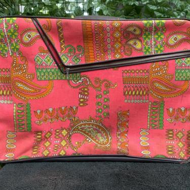 Pink Paisley Suitcase 