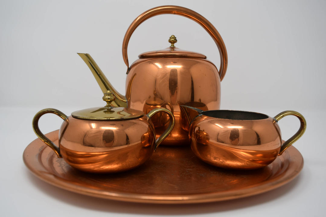 Vintage Copper Tea Set Capitol Vintage Charm Capitol Hill