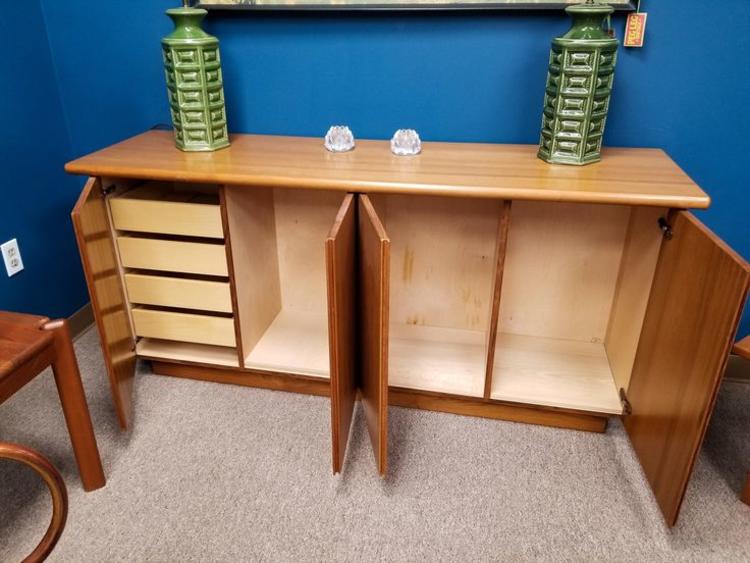 Danish Modern teak credenza with tons of storage Peg Leg Vintage Beltsville, MD