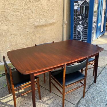 Mid century dining table Scandinavian modern rosewood dining table Westnofa rosewood extension table 