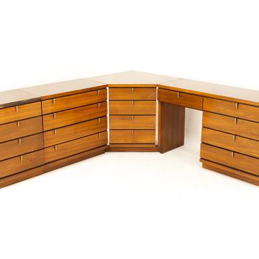 corner dresser Luke L-Shape Corner Loft Bed with Slide main image 0