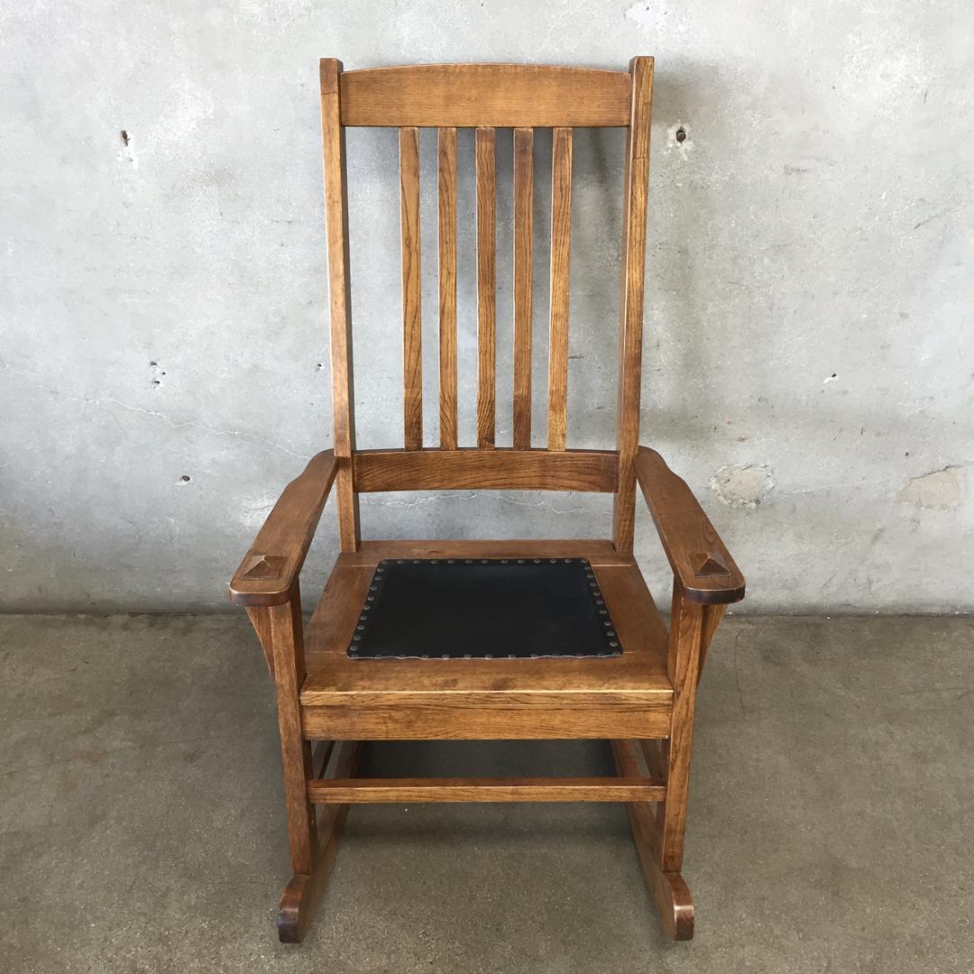 Vintage Mission Style Rocking Chair Urban Americana Long Beach, CA