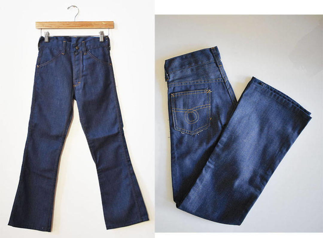 blue rough jeans