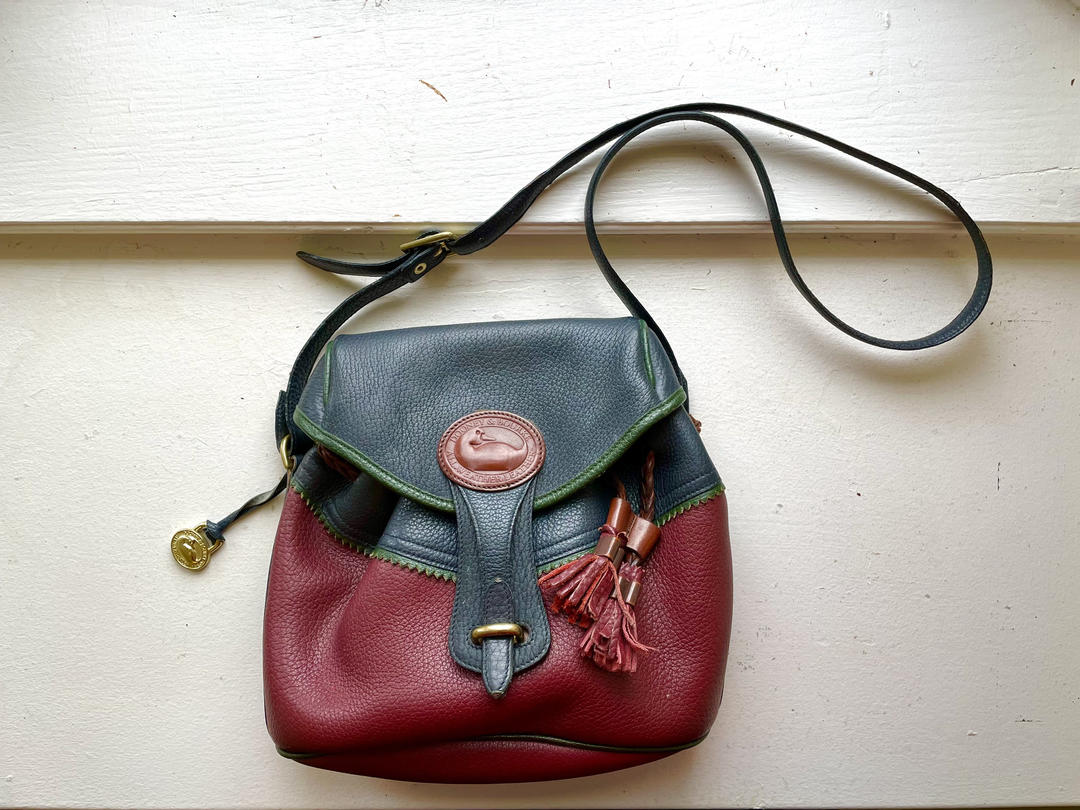 Vintage Dooney and Bourke All-Weather Leather Teton Drawstring