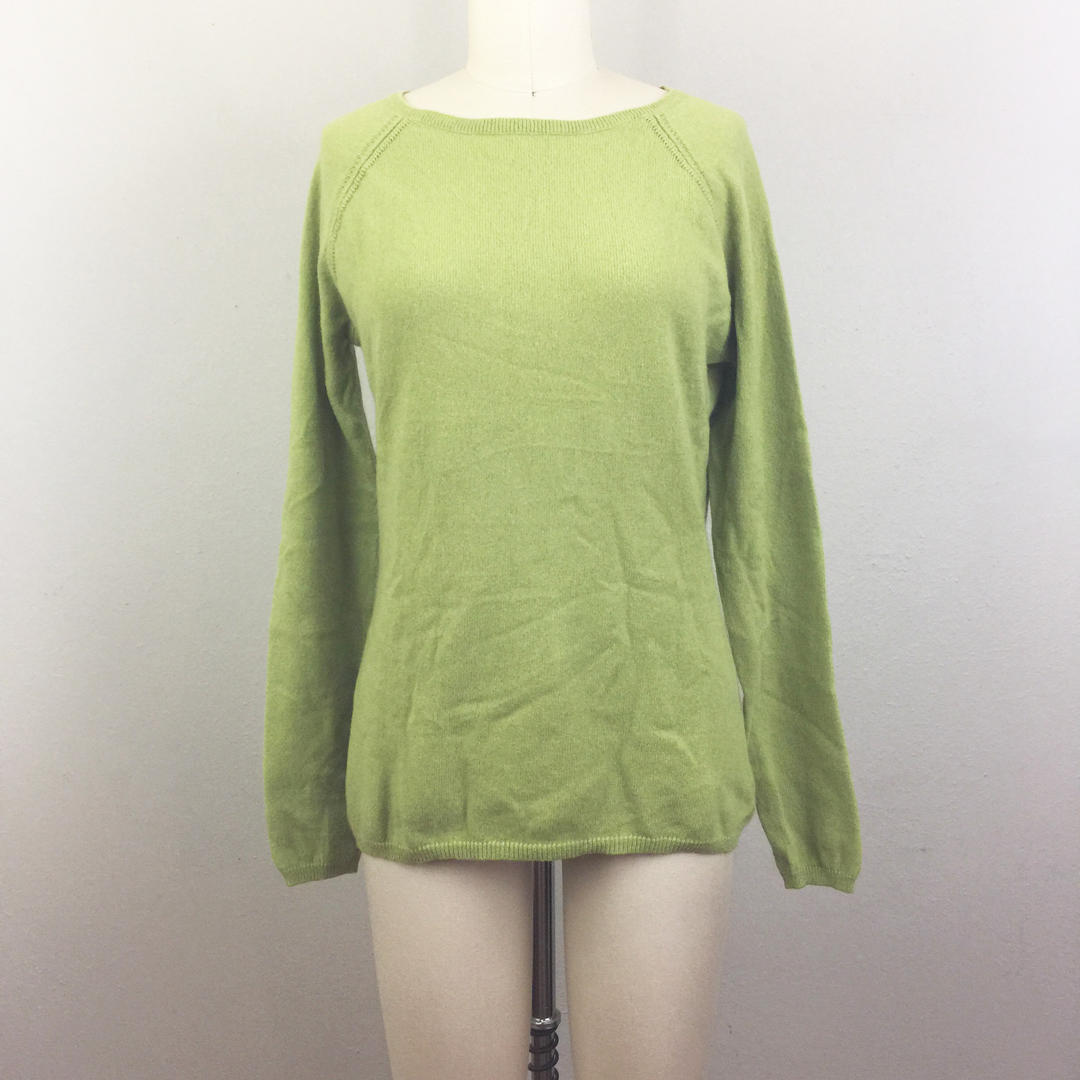 Vintage Pistachio Green Pure CASHMERE Sweater 90s 1990s M | Flashback ...