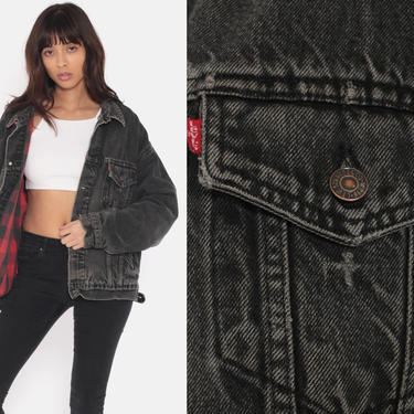 Womens black levi jean fashion jacket