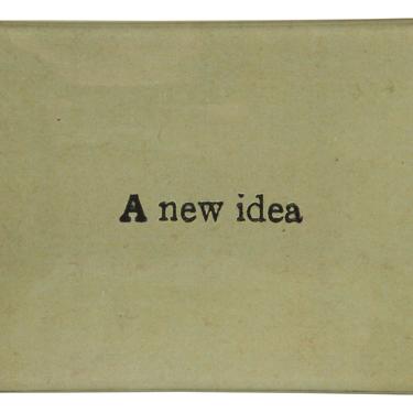 A New Idea Tray