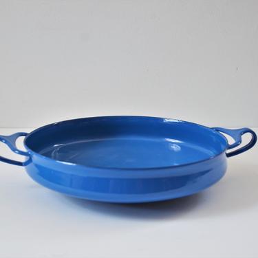Vintage Royal Blue Dansk Kobenstyle 10&quot; Pan, Designed by Jens Quistgaard, Made in France 