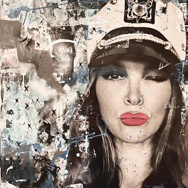 Wall decor, street art/graffiti, 30x 40, interior design, “self portrait #1” 