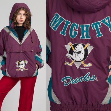 Vintage 90's NHL Anaheim Mighty Ducks Winter Coat Jacket - Size