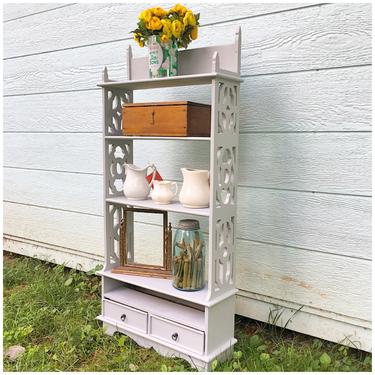 Shabby Grey Vintage Bookshelf
