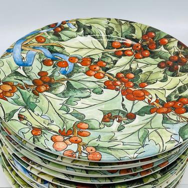 GIen FRANCE プレート A Gorgeous Gien France- Tulipes- Blue/white Breakfast Plate- Lunch