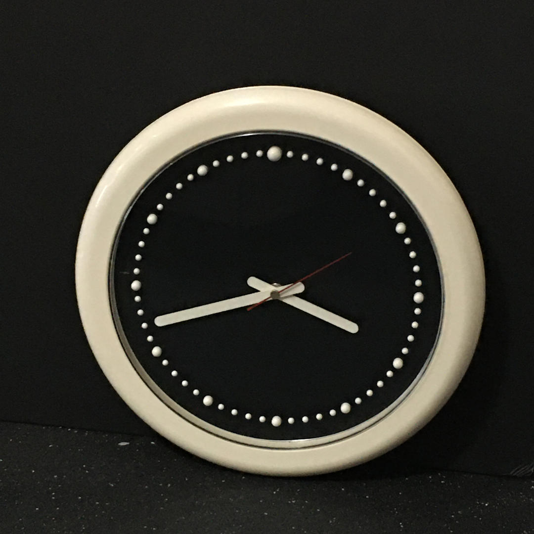 Vintage Modern Italian Wall Clock Studded with Raised Dots by | Modern ...