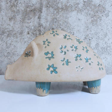 Mod Ceramic Piggy Bank by David Gil and Yusuke Aida for Bennington Potters, Vermont 