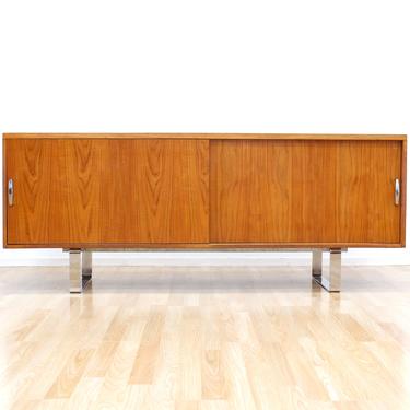Mid Century Credenza by Gordon Russell in Oak and Chrome 